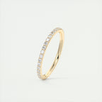 0.75CT Round Brilliant Cut Moissanite Full Eternity Wedding Band