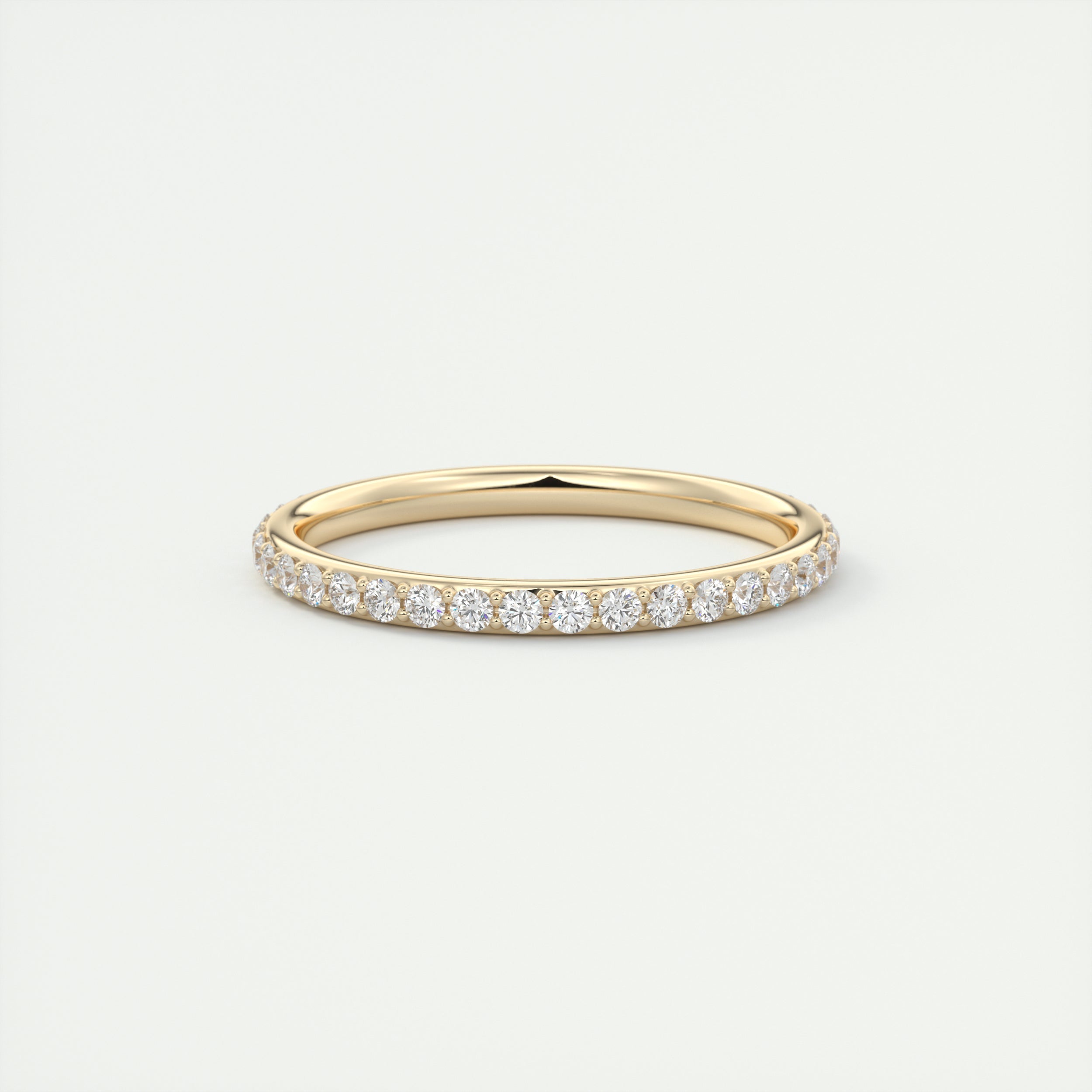 0.60CT Round Brilliant Cut Moissanite Full Eternity Unique Wedding Band