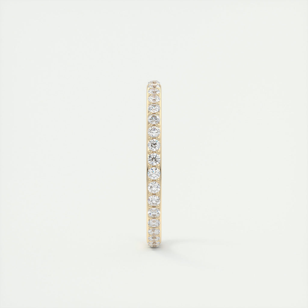 0.60CT Round Brilliant Cut Moissanite Full Eternity Unique Wedding Band