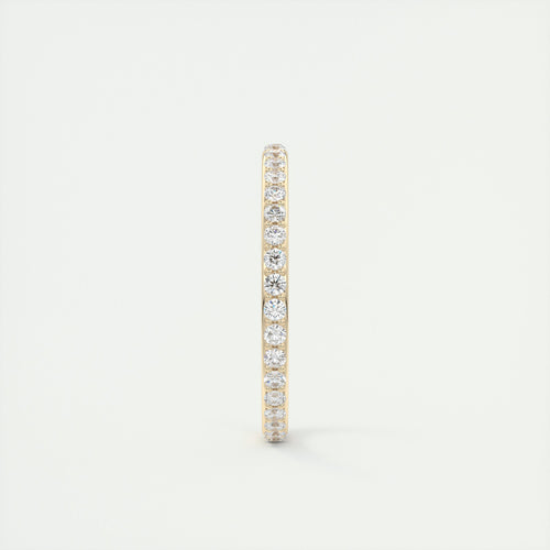 0.60CT Round Brilliant Cut Moissanite Full Eternity Unique Wedding Band