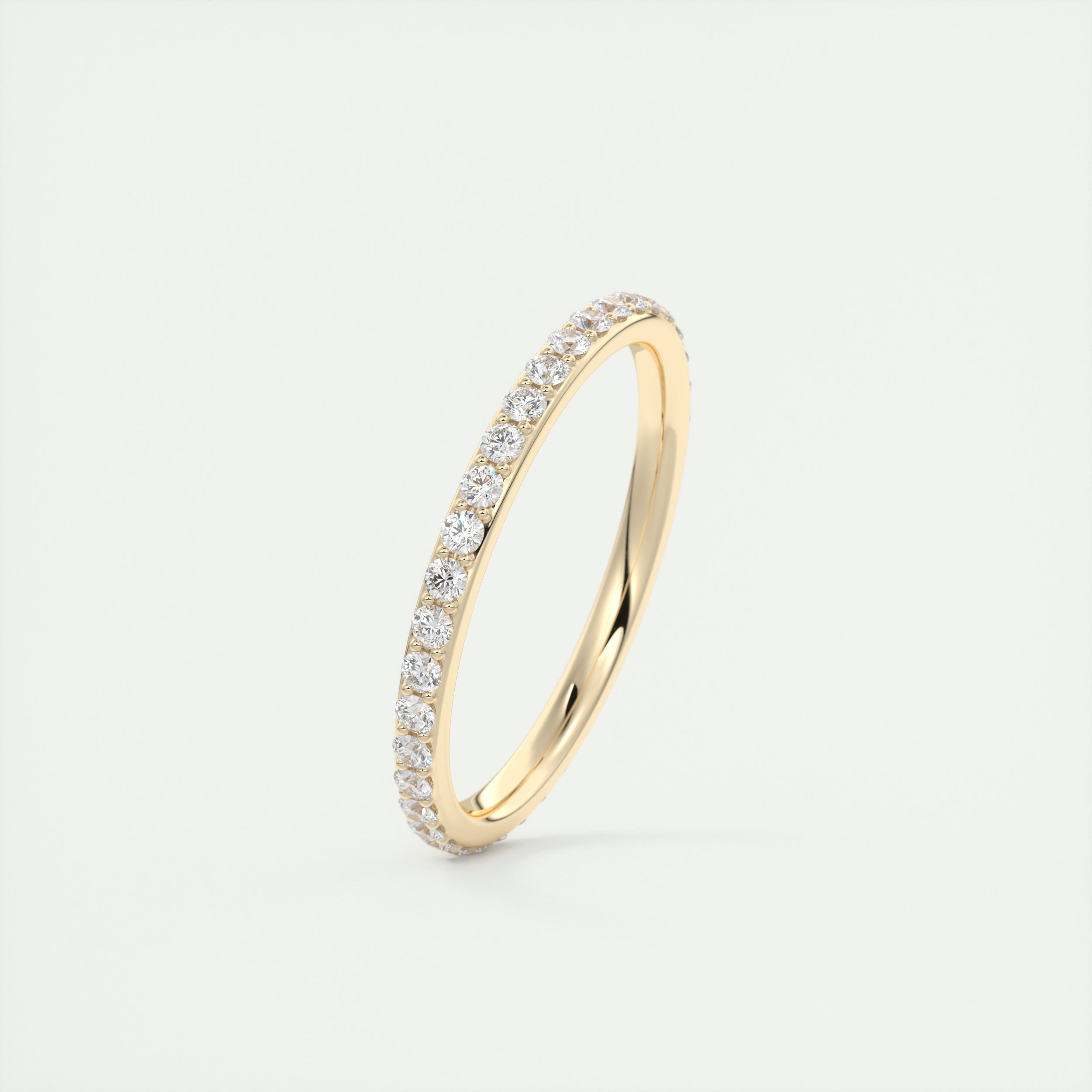 0.60CT Round Brilliant Cut Moissanite Full Eternity Unique Wedding Band
