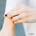 0.35 TCW Round Brilliant Cut 7 Stone Eternity Wedding Band