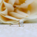 2.75 CT Emerald Cut Moissanite Solitaire Engagement Ring
