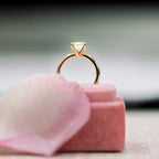 2.75 CT Cushion Cut Moissanite Solitaire Engagement Ring