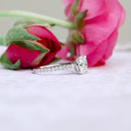 2.0CT Round Moissanite Solitaire Engagement Ring