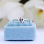 2.25 CT Round Brilliant Cut Moissanite Solitaire Engagement Ring