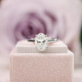 1.75 CT Oval Cut Moissanite Solitaire Engagement Ring