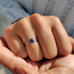 Royal Blue Ring In Simple Solitaire Style