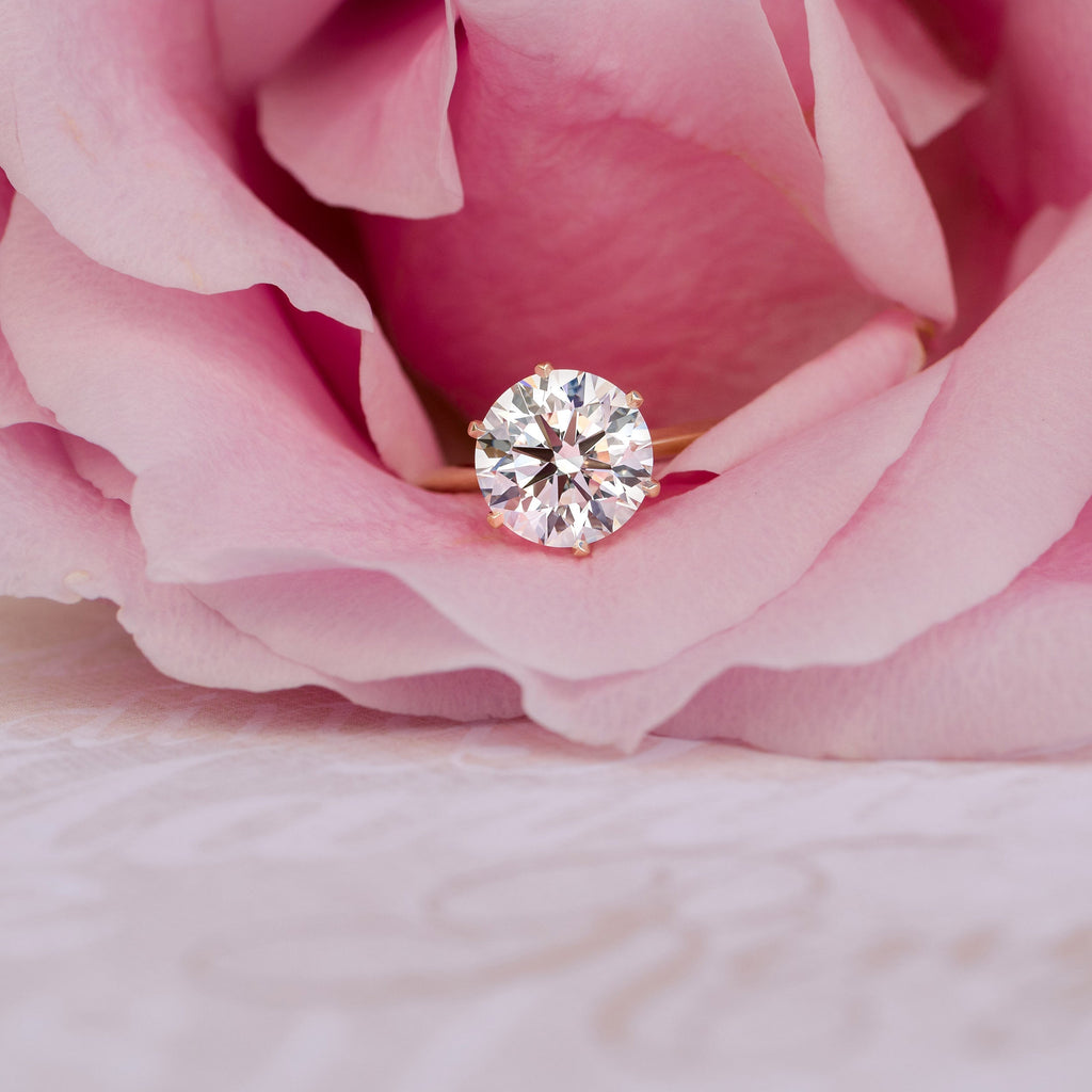 2.50 CT Round Moissanite Solitaire Engagement Ring