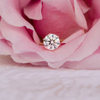 2.50 CT Round Moissanite Solitaire Engagement Ring
