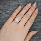 1.50 CT Vintage Oval Cut Moissanite Halo Engagement Ring