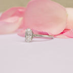 1.75 CT Oval Cut Solitaire Moissanite Engagement Ring