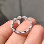 Round Cut Diamond Eternity Twisted Wedding Band