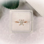 3.0 CT Radiant Cut Moissanite Solitaire Engagement Ring
