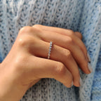 Round Eternity Band In a Smooth Bezel Set Design