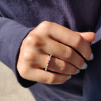 Marquise And Round Wedding Band In Versailles Setting