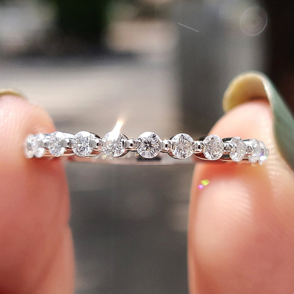 3/4 Eternity Band In Round Cut