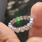 Eternity Wedding Band With Bezel Setting