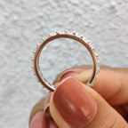 Round Cut Moissanite Eternity Band