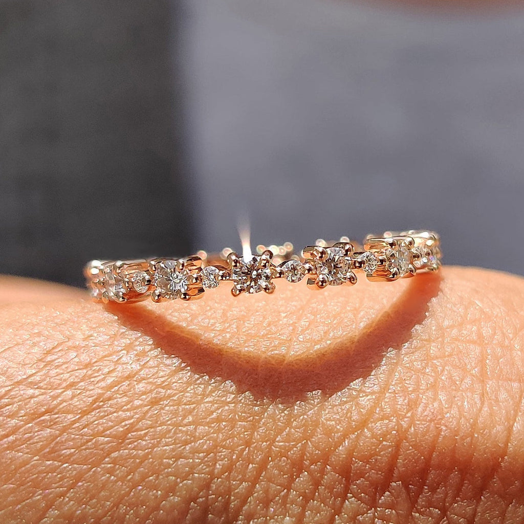 Lab Grown Diamond Rose Gold Eternity Band