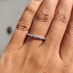 Shared Prong Eternity Band In White Gold