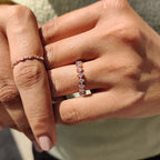 Round Diamond Band - White Gold