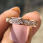 Moissanite Eternity Band With Filigree Detailing