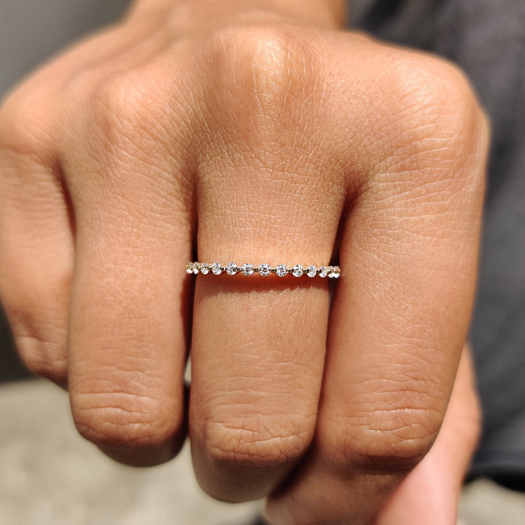 Full Eternity Band With Shared Prong