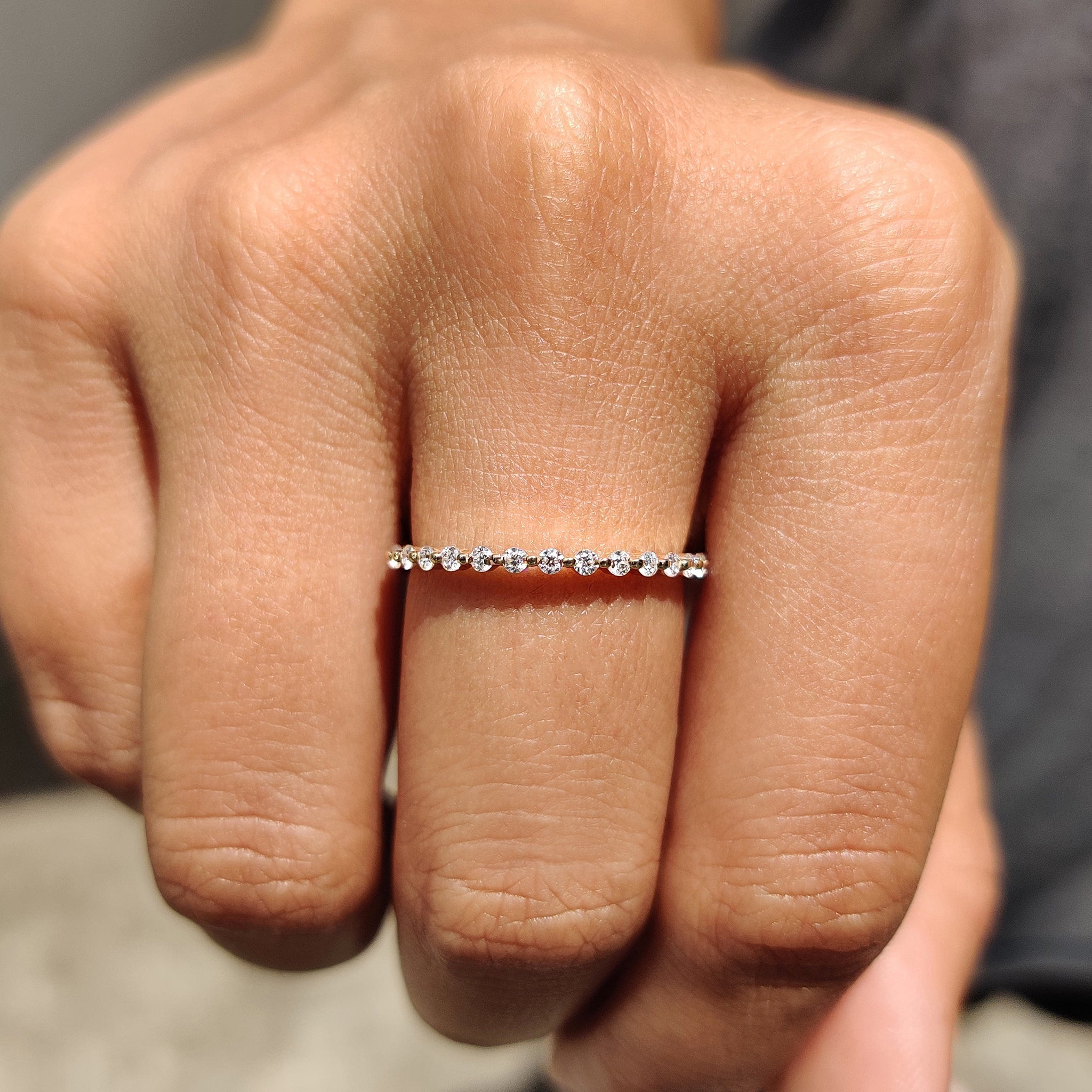 Full Eternity Band With Shared Prong