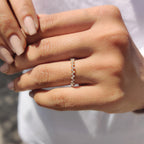 Half Eternity Band - Zig Zag Style