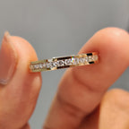 Channel Set Diamond Band – Round Cut Design