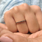 Round Cut Stackable Wedding Band Design