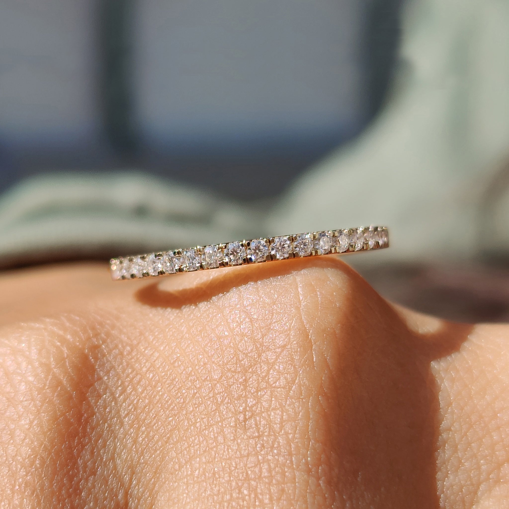 Round Diamond Wedding Band – Full Eternity Zweitbild