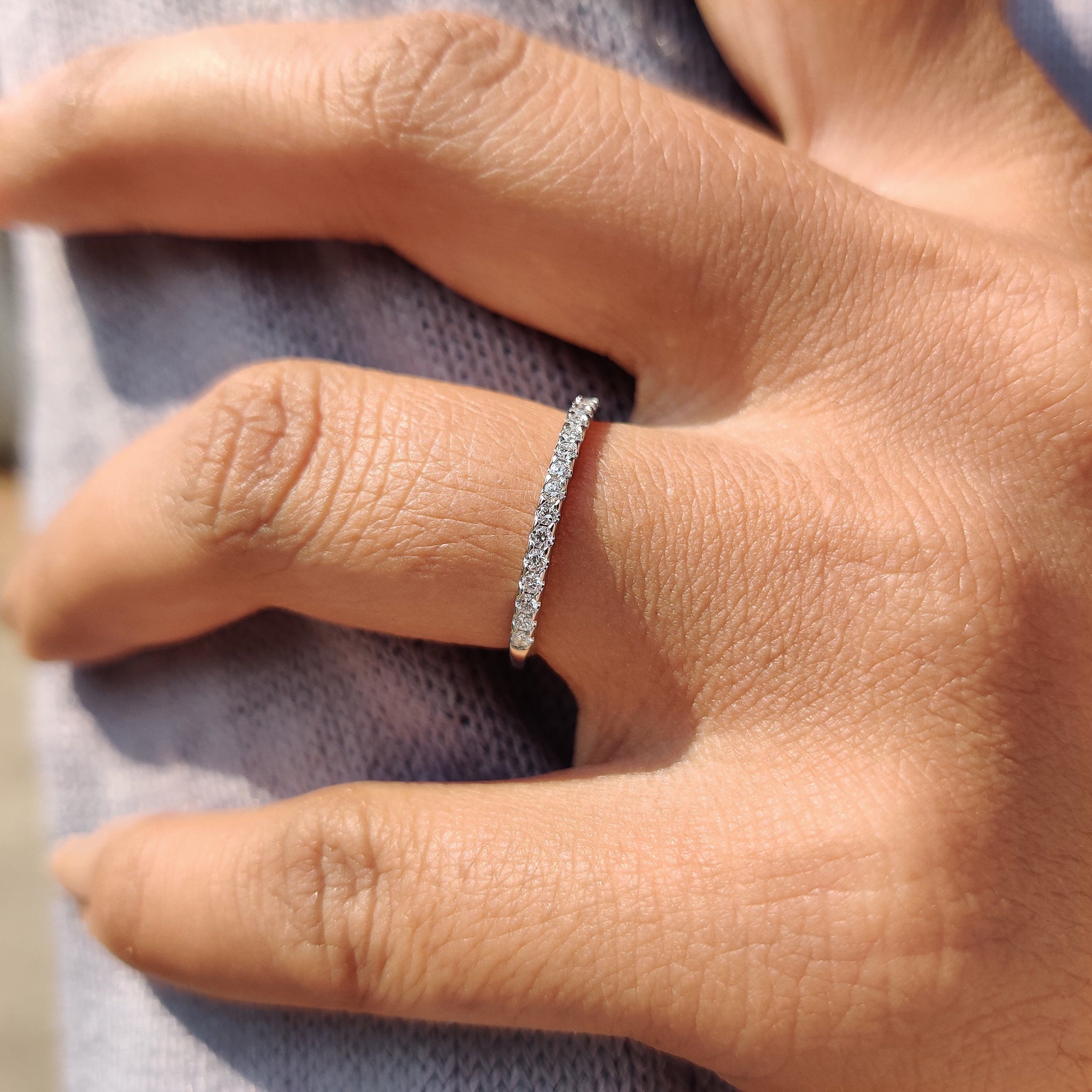 Half Eternity Band - Round Diamond Imagen principal del producto