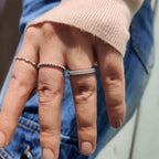 Round Cut Band In Half Eternity Setting