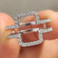 Round Cut Ring Enhancer Wedding Band In Wrap Guard style
