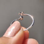 Round Moissanite Band With Aries Zodiac Symbol