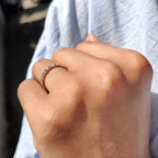 Marquise Cut Wedding Band In Full Eternity Style