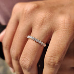 Yellow Gold Round Cut Eternity Band