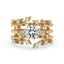 Nature Inspired Engagement Ring Wrap Wedding Band