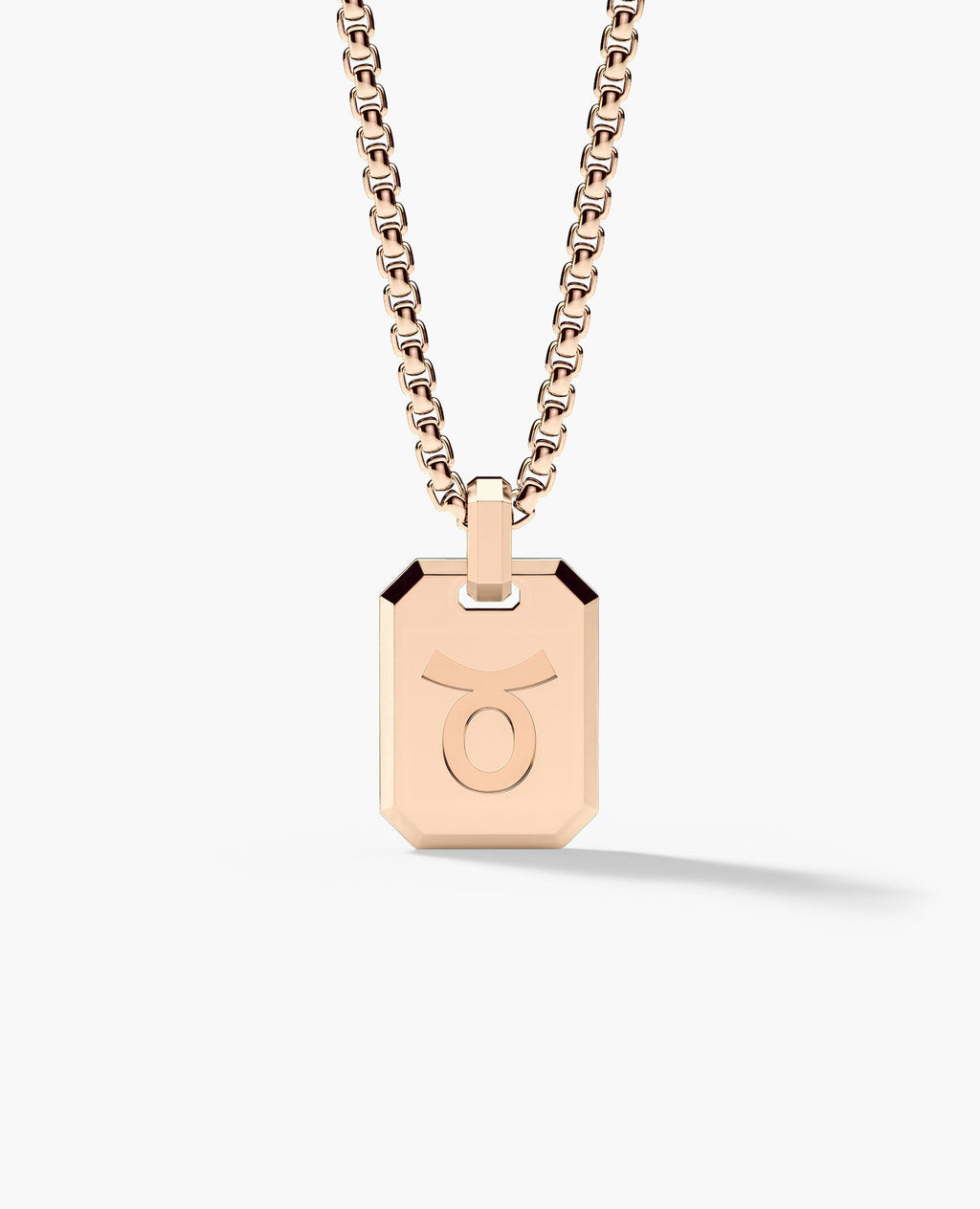 TAURUS MINI ZODIAC Dog Tag Gold Pendant