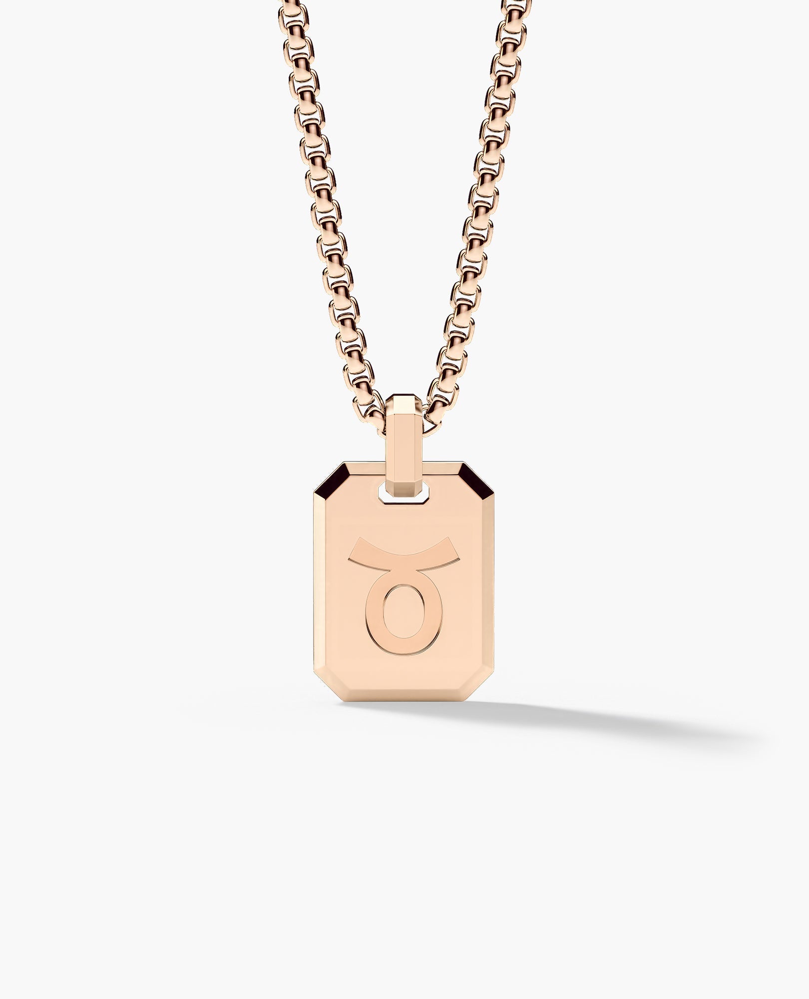 TAURUS MINI ZODIAC Dog Tag Gold Pendant