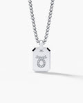 TAURUS MINI ZODIAC Dog Tag Gold Pendant with 0.25ct Diamonds