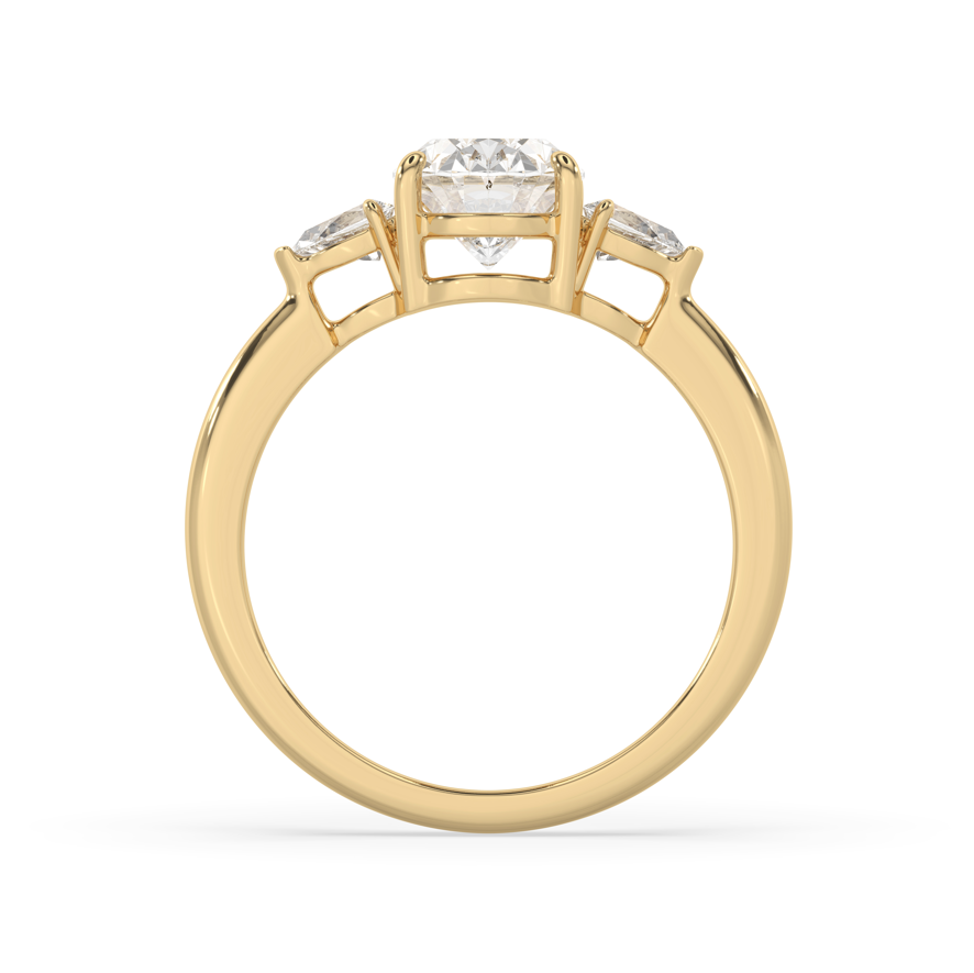 3 stone oval engagement ring