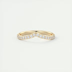 0.80CT Round Curved Full Eternity Unique Wedding Band