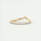 0.80CT Round Curved Full Eternity Unique Wedding Band