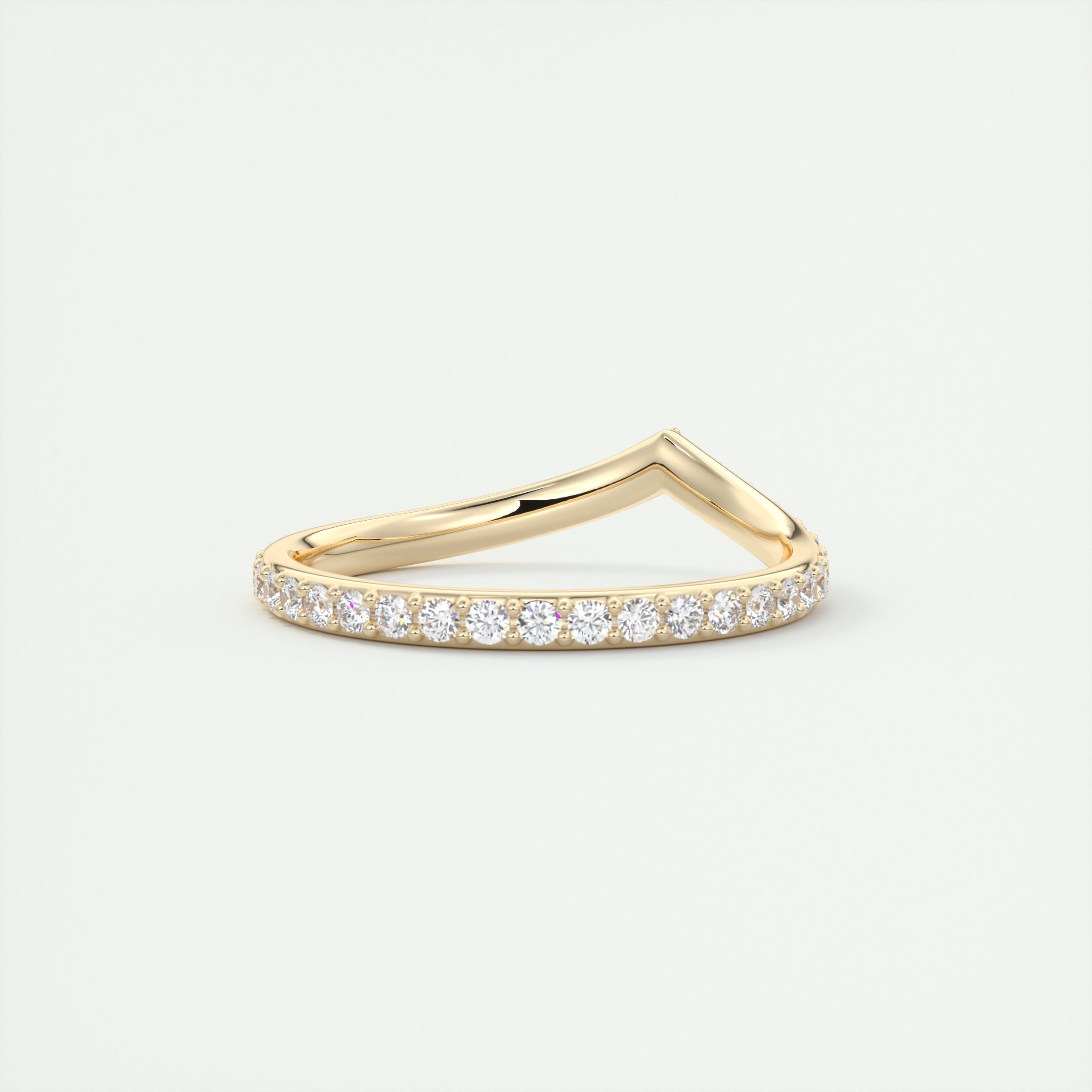 0.80CT Round Curved Full Eternity Unique Wedding Band