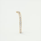 0.80CT Round Curved Full Eternity Unique Wedding Band