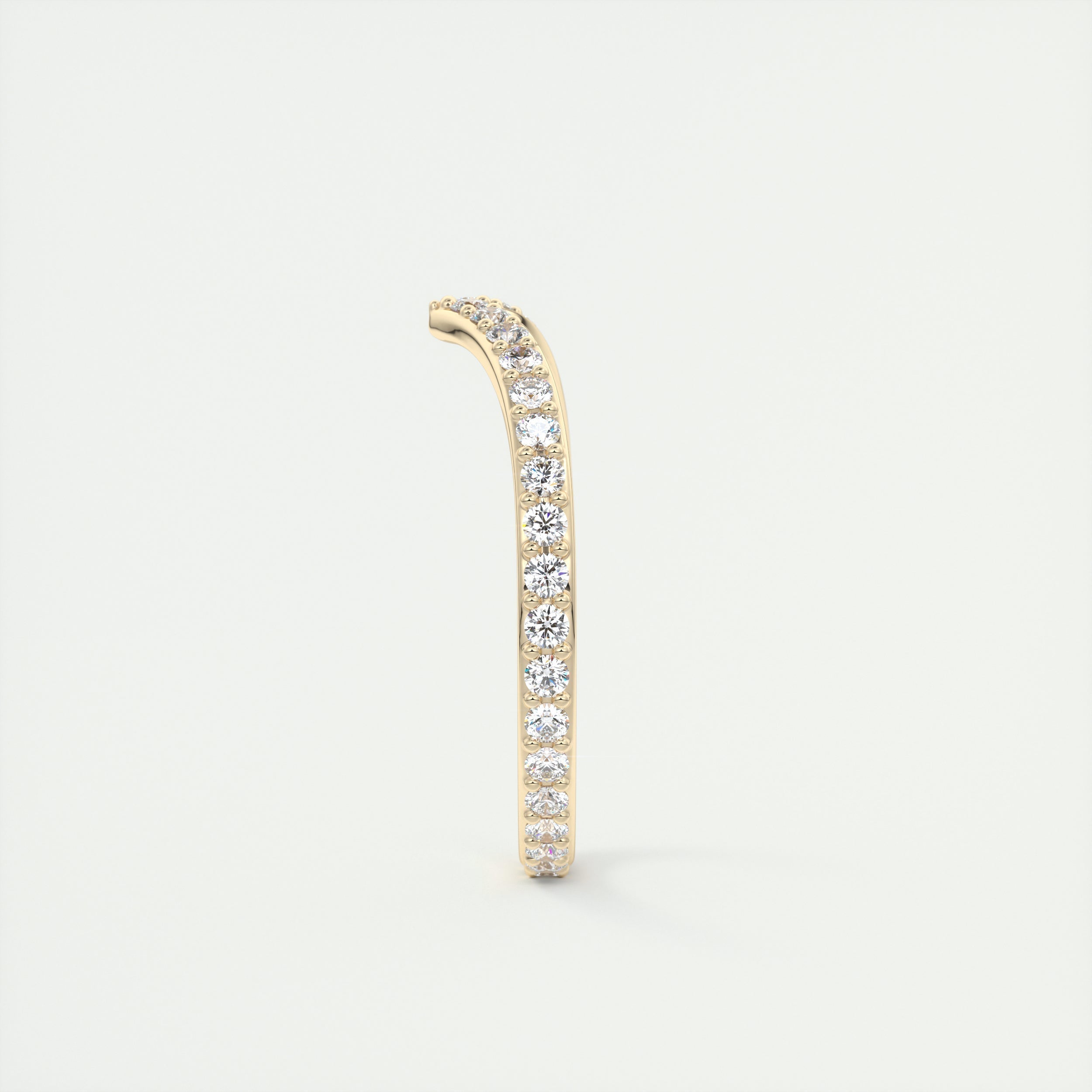 0.80CT Round Curved Full Eternity Unique Wedding Band