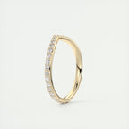 0.80CT Round Curved Full Eternity Unique Wedding Band